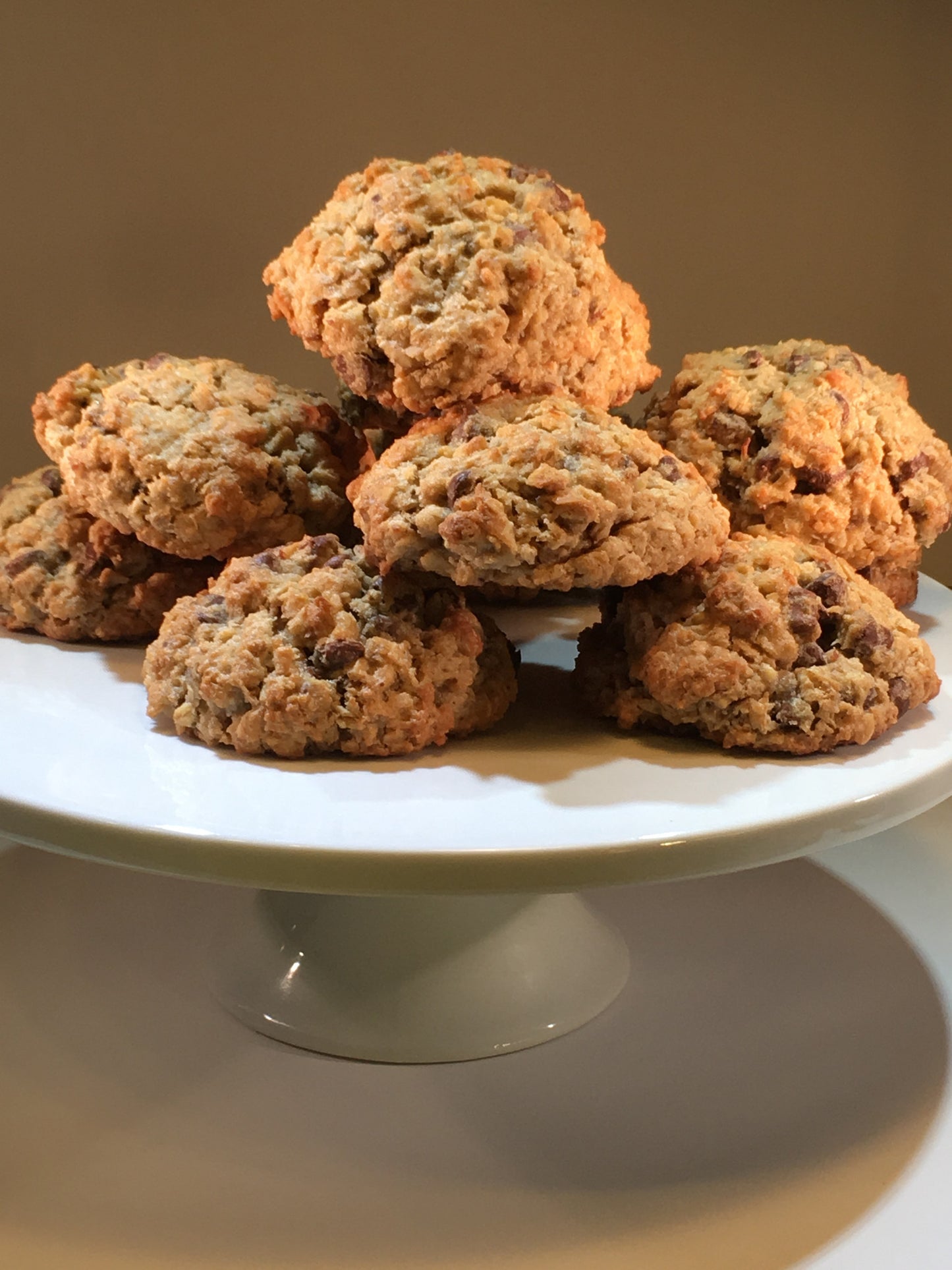 Oatmeal with Chocolate Chips, Walnuts and Coconut