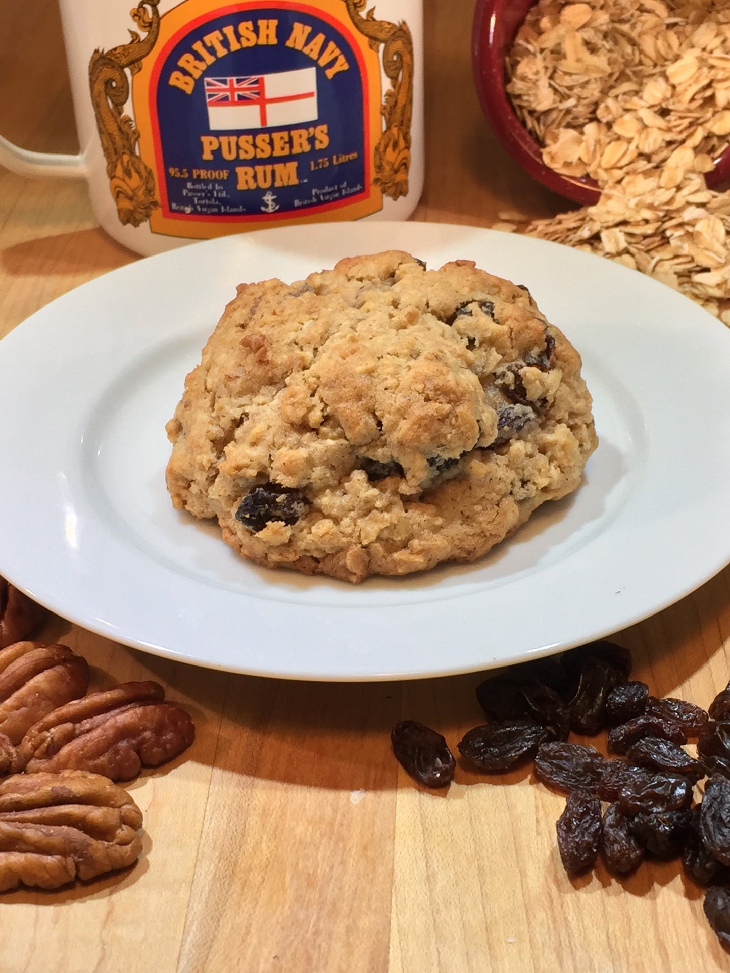 Oatmeal Rum Raisin with Pecans